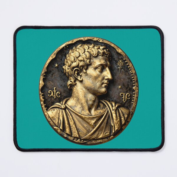 Item preview, Marcus Aurelius Portrait — Gold Ink Classical Art designed and sold by sooperstore.