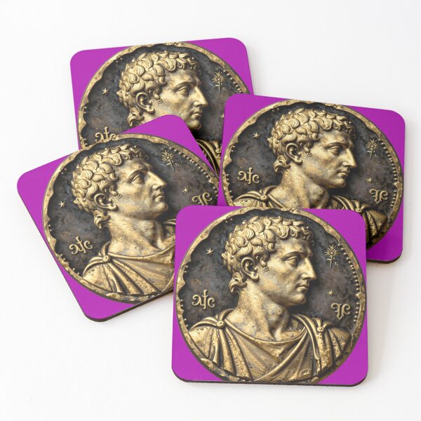 Item preview, Marcus Aurelius Portrait — Gold Ink Classical Art designed and sold by sooperstore.