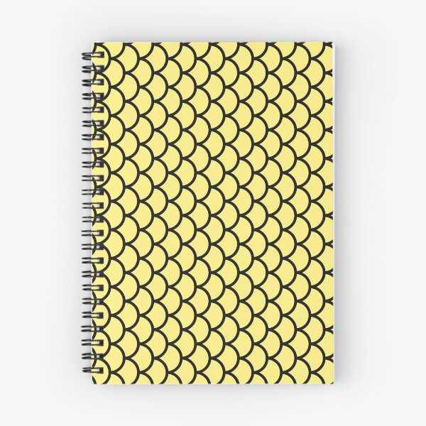 Item preview, Yellow And Black Fish Scales Pattern designed and sold by pattern-archive.