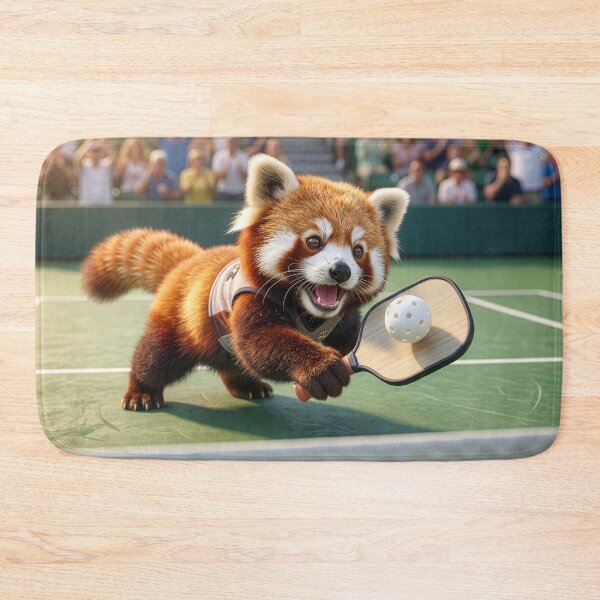 Item preview, Red Panda Pickleball Champion designed and sold by Tridentulus.