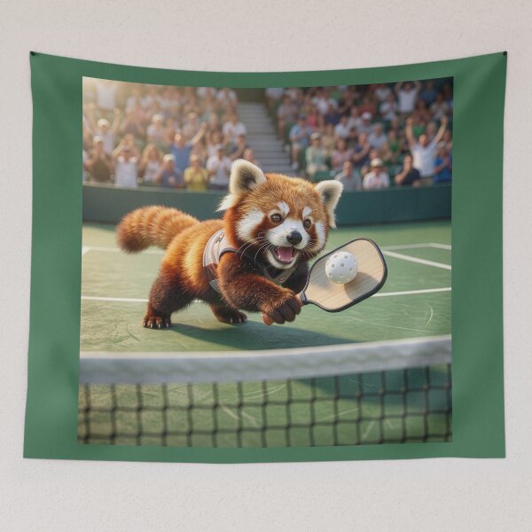 Item preview, Red Panda Pickleball Champion designed and sold by Tridentulus.