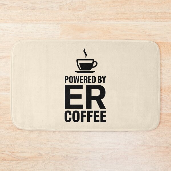 Item preview, Powered By ER Coffee Funny Nurse Caffeine Addict Gift Design designed and sold by Dantin.