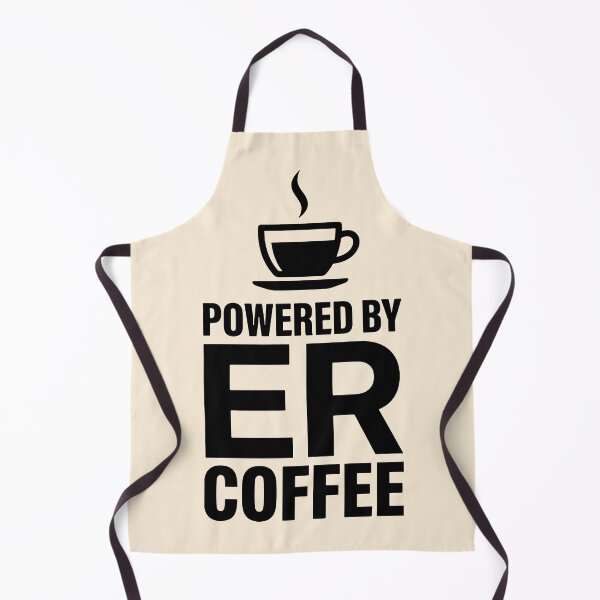 Item preview, Powered By ER Coffee Funny Nurse Caffeine Addict Gift Design designed and sold by Dantin.