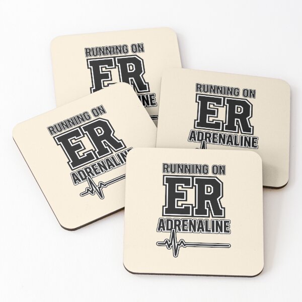 Item preview, Running On ER Adrenaline Funny Trauma Nurse Gift for ER Staff Design designed and sold by Dantin.