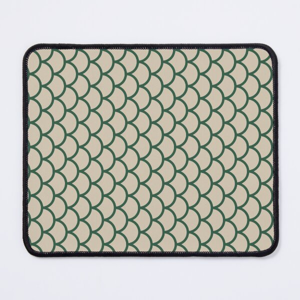 Item preview, Sand And Green Fish Scales Pattern designed and sold by pattern-archive.
