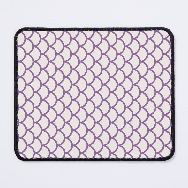 Item preview, Cream And Purple Fish Scales Pattern designed and sold by pattern-archive.
