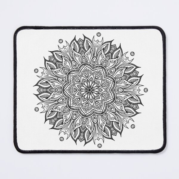 Item preview, Flowing Mandala - Black designed and sold by halconiandesign.