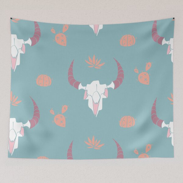 Item preview, Skulls and Cacti Pastel designed and sold by Red Moon Rising.