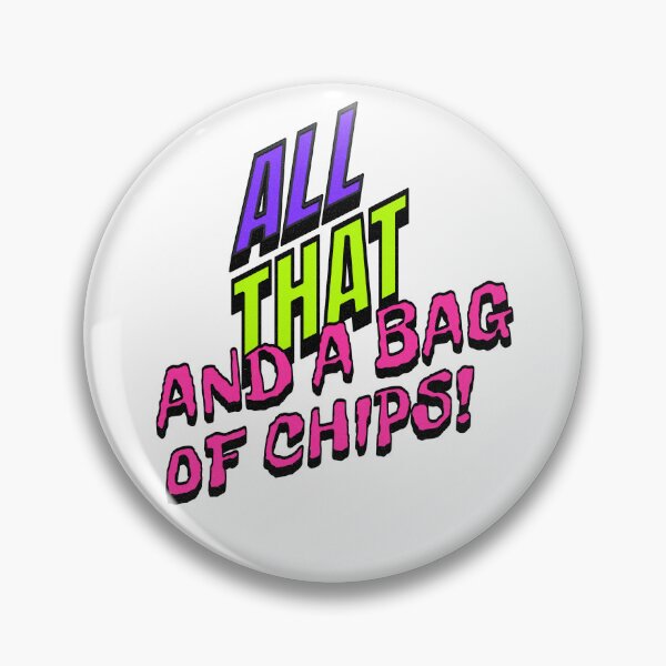 Item preview, All That And A Bag Of Chips Retro 90s Design | Neon Throwback Typography designed and sold by Retro Callback.