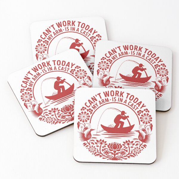 Item preview, Chinese Paper Cut Fisherman Casting Rod Silhouette designed and sold by Bloomkept.