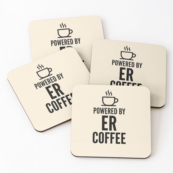 Item preview, Sarcastic Powered By ER Coffee Funny Nurse Gift for Staff Design designed and sold by Dantin.