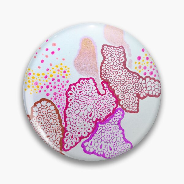 Item preview, Pink Organic Pattern Abstract – Cellular Biomorphic Art designed and sold by oneohoneStore.