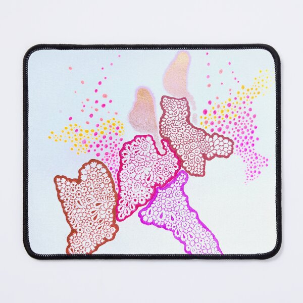 Item preview, Pink Organic Pattern Abstract – Cellular Biomorphic Art designed and sold by oneohoneStore.