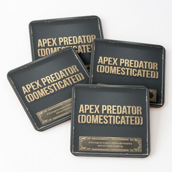 Item preview, Apex Predator (Domesticated) | Feline Scientific Humor Print designed and sold by Of Bone and Bloom.