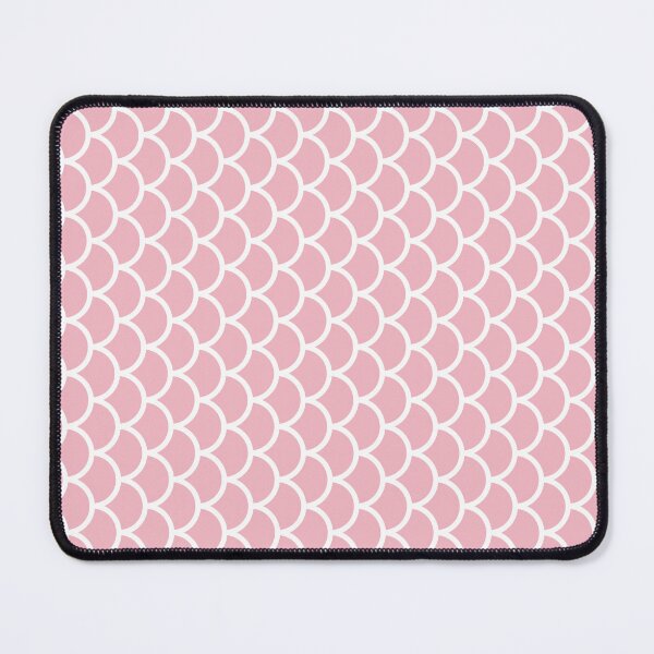 Item preview, Blush And White Fish Scales Pattern designed and sold by pattern-archive.
