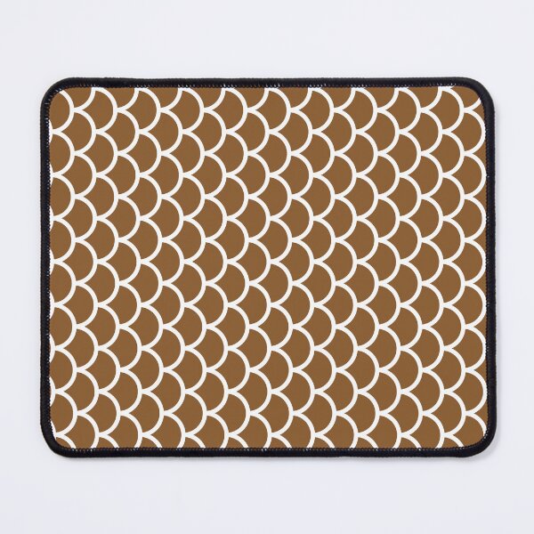 Item preview, Bronze And White Fish Scales Pattern designed and sold by pattern-archive.