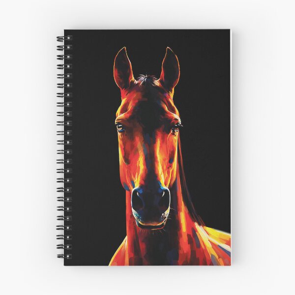 Item preview, Majestic Horse Fiery Silhouette Dramatic Portrait designed and sold by RamyGallery.