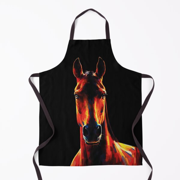Item preview, Majestic Horse Fiery Silhouette Dramatic Portrait designed and sold by RamyGallery.