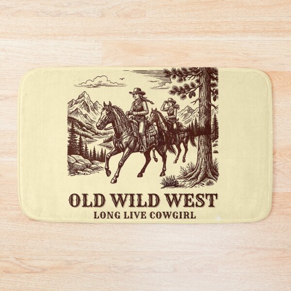 Item preview, Long Live Cowgirl Old Wild West Vintage Engraving designed and sold by Dust And Doom.