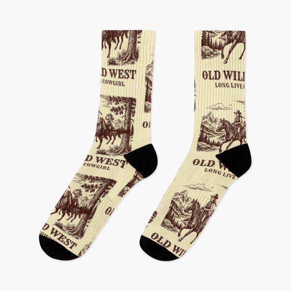 Item preview, Long Live Cowgirl Old Wild West Vintage Engraving designed and sold by Dust And Doom.