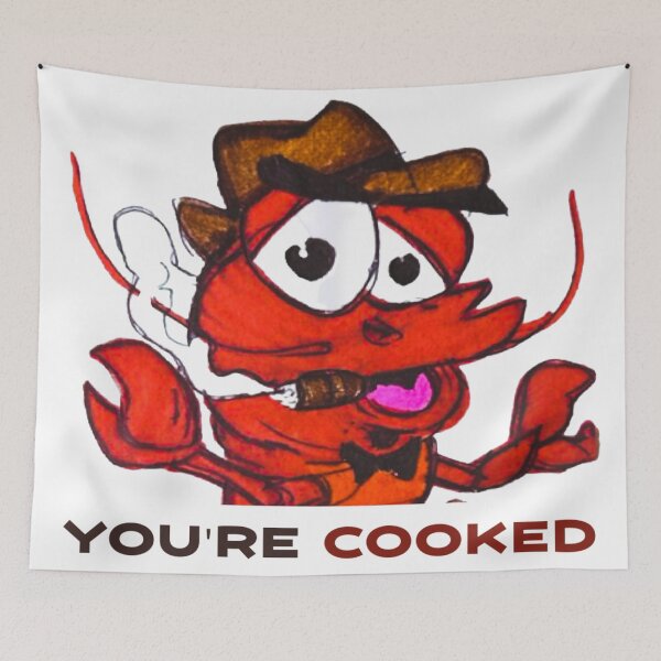 Item preview, UR Cooked - Mobster Lobster designed and sold by MyBottomShelf.