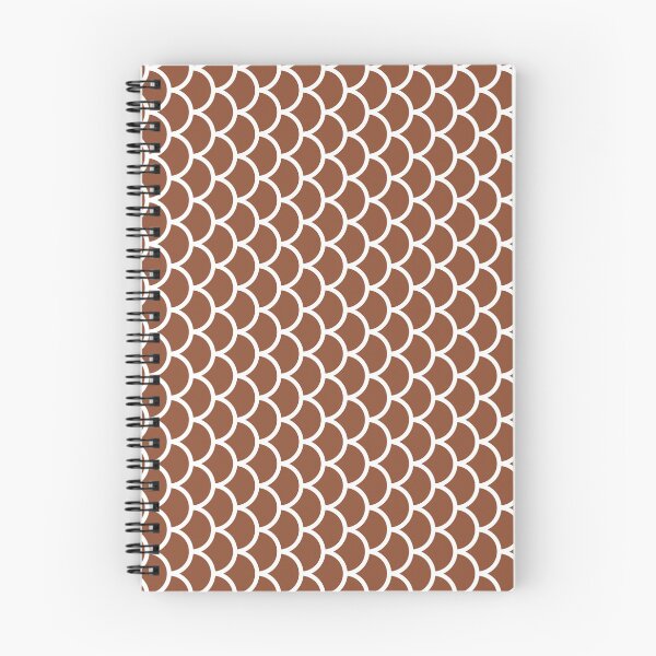 Item preview, Copper And White Fish Scales Pattern designed and sold by pattern-archive.