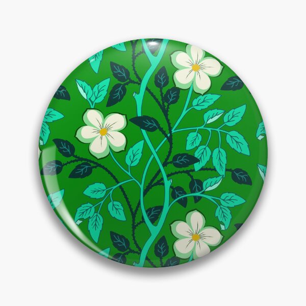 Item preview, Green climbing flower vines designed and sold by Jennifer Ladd.