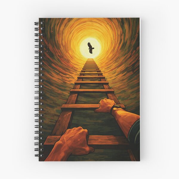 Item preview, Ascending Ladder to Light Eagle Freedom Symbolic Art designed and sold by RamyGallery.