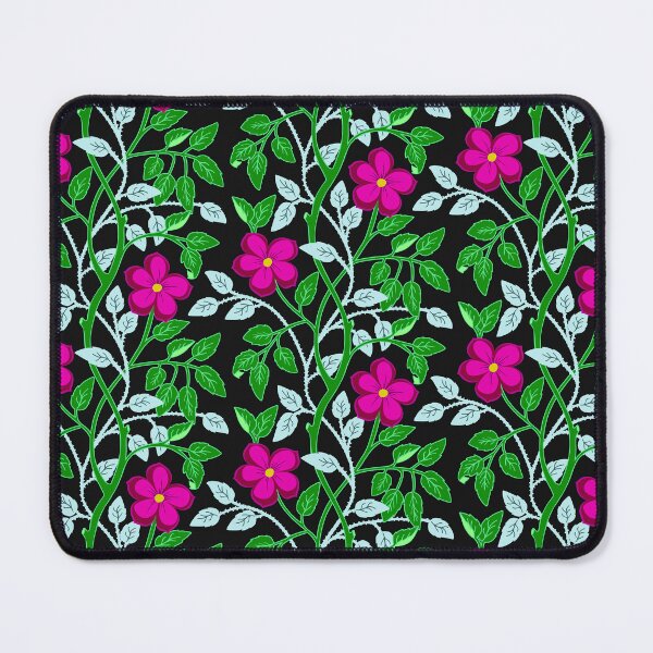 Item preview, Magenta climbing flower vines designed and sold by Jennifer Ladd.
