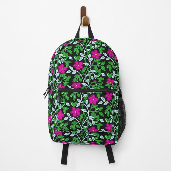 Item preview, Magenta climbing flower vines designed and sold by Jennifer Ladd.