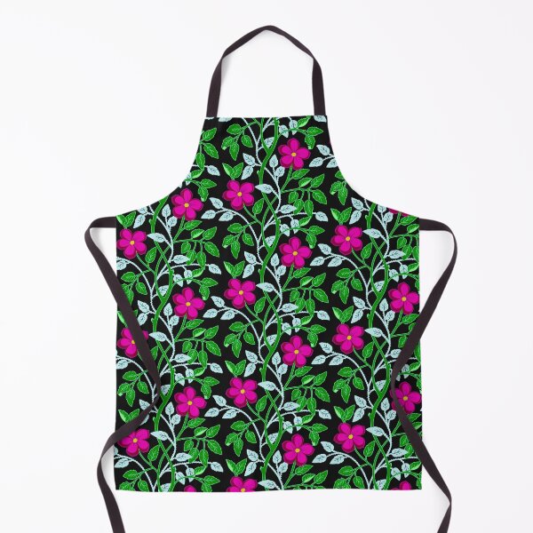 Item preview, Magenta climbing flower vines designed and sold by Jennifer Ladd.
