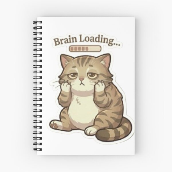 Item preview, Brain Loading Cat Shirt – Funny Confused Cat Meme designed and sold by Meowza Studio.