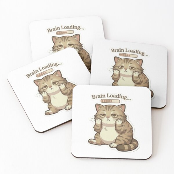 Item preview, Brain Loading Cat Shirt – Funny Confused Cat Meme designed and sold by Meowza Studio.