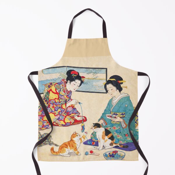 Item preview, Ukiyo-e Japanese Beauties Playing with Cats designed and sold by SakuraMarket26.