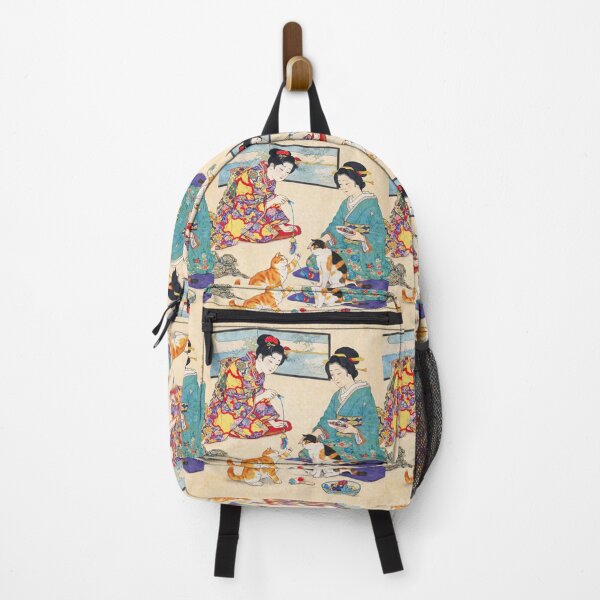 Item preview, Ukiyo-e Japanese Beauties Playing with Cats designed and sold by SakuraMarket26.