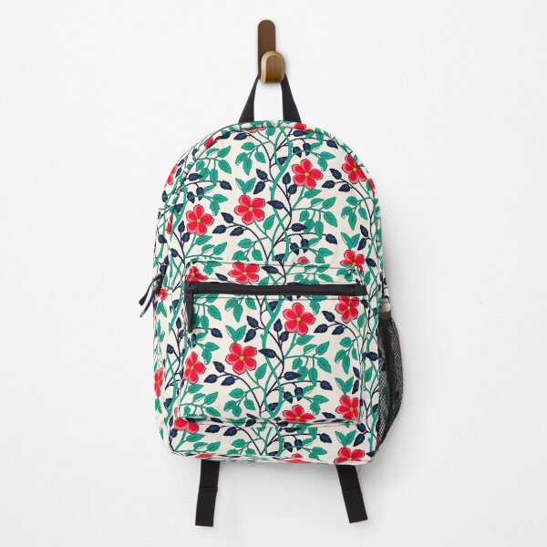 Item preview, Red climbing flower vines  designed and sold by Jennifer Ladd.