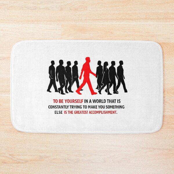 Item preview, Stand Out From The Crowd – Be Yourself Motivational Quote | Red Silhouette Individuality Design designed and sold by Donsean22.