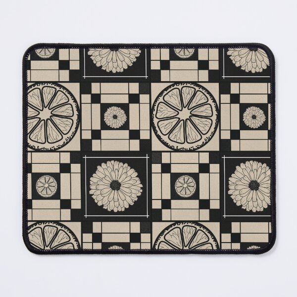 Item preview, Botanical Citrus & Daisy Tile designed and sold by Chadstudio.