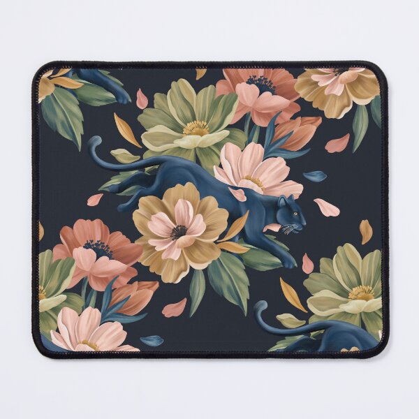Item preview, Midnight Panther Floral designed and sold by mmartabc.