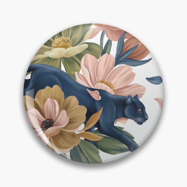 Item preview, Midnight Panther Floral designed and sold by mmartabc.