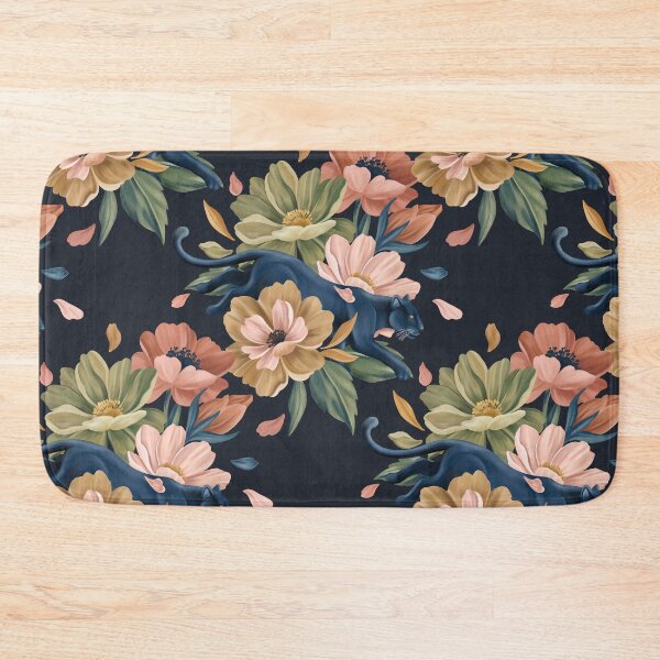 Item preview, Midnight Panther Floral designed and sold by mmartabc.