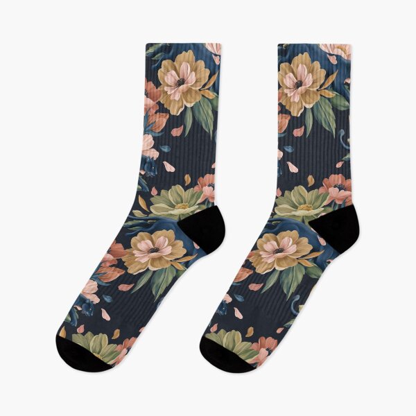 Item preview, Midnight Panther Floral designed and sold by mmartabc.