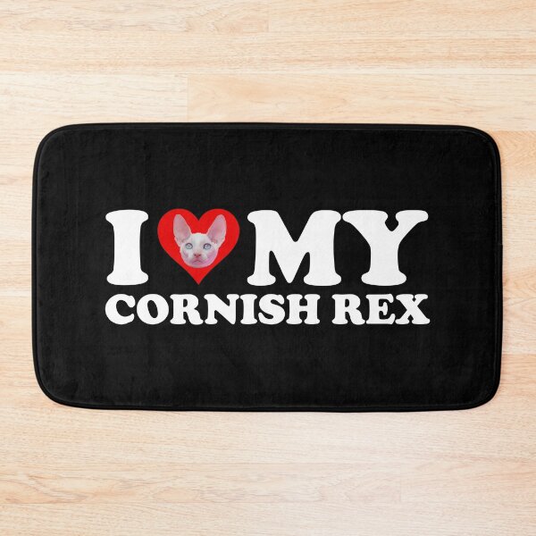 Artikelvorschau, Ich liebe (Herz) meinen Cornish Rex entworfen und verkauft von Cat Lady Designs.