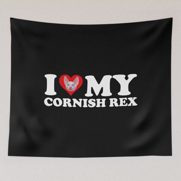 Item preview, I Love (Heart) My Cornish Rex designed and sold by Cat Lady Designs.