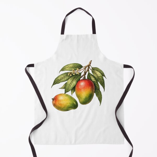 Item preview, Mango Fruit Branch with Leaves and Flowers designed and sold by silviaol.
