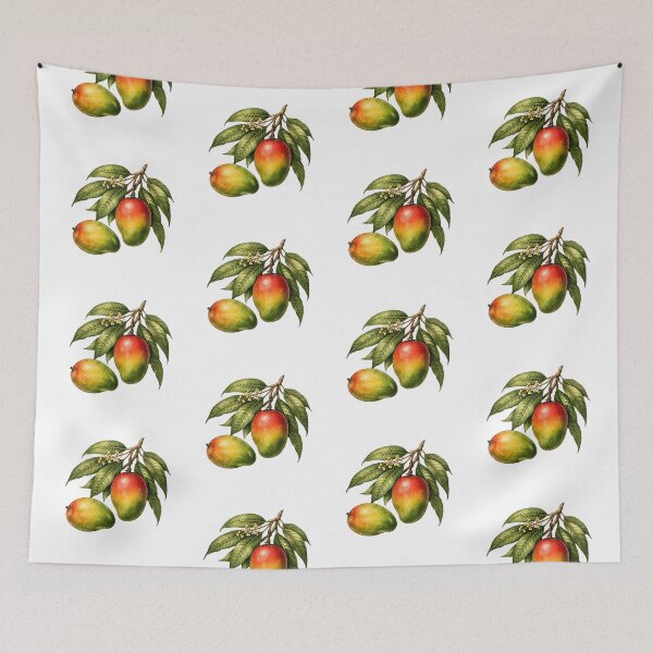 Item preview, Mango Fruit Branch with Leaves and Flowers  designed and sold by silviaol.