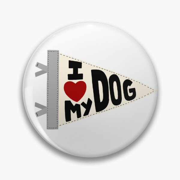 Item preview, I love my dog pennant flag designed and sold by lovemydoggie.