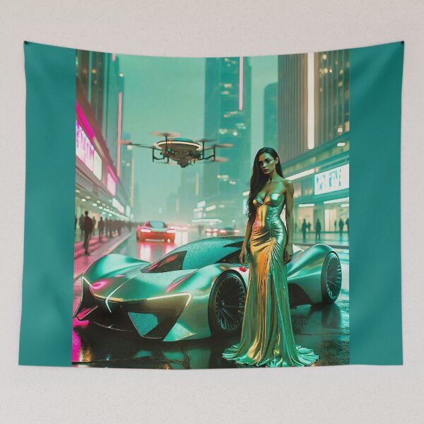 Item preview, Lady with Car AI Photo designed and sold by Creative Visualize.