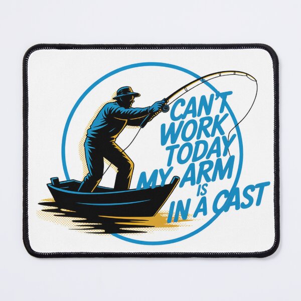 Item preview, Minimalist Fisherman Casting Riso Print Art designed and sold by Bloomkept.