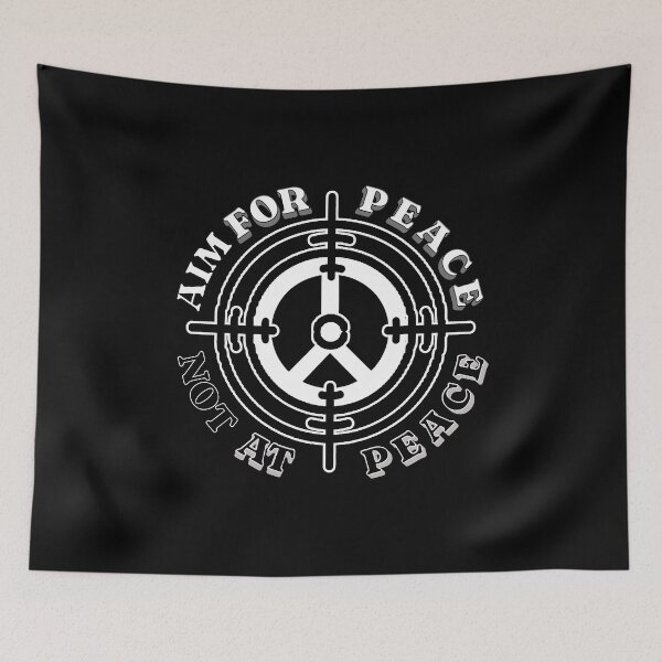 Item preview, Aim FOR PEACE - Not AT PEACE (version 1) designed and sold by FREEKNSTEIN.